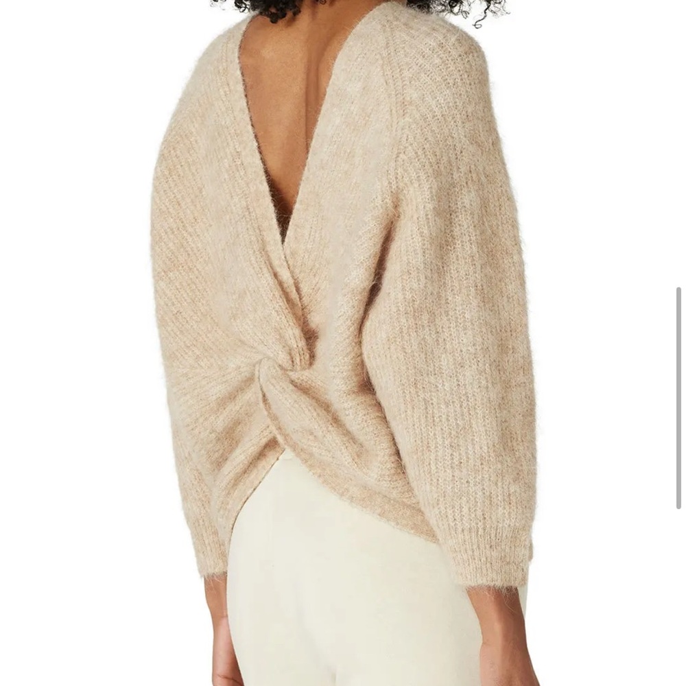 ba&sh Cream V-Neck Sweater